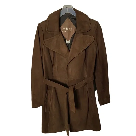 Marquis of London Jackets Coats Womens Juniors Vintage Brown